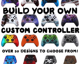 Custom Xbox Elite Series 2 Controller Color Shell Buttons Gamer Cool Gift Carbon Chrome Dragon Fire Flag Galaxy Joker NES Neon Swirl Wave