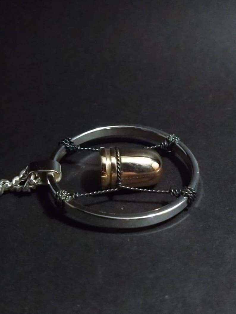 Cyberpunk 2077 V Bullet Necklace Sterling Silver Etsy