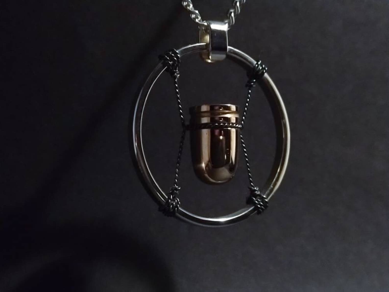 Cyberpunk 2077 V Bullet Necklace Sterling Silver Etsy UK