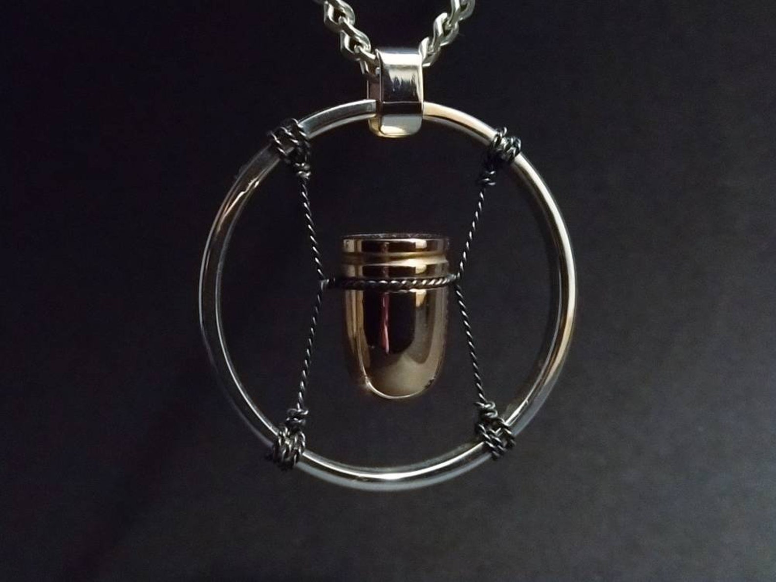 Cyberpunk 2077 V Bullet Necklace Sterling Silver Etsy