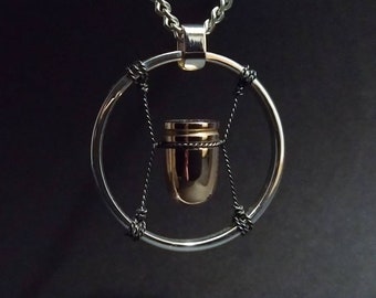 Cyberpunk 2077 V bullet necklace sterling silver