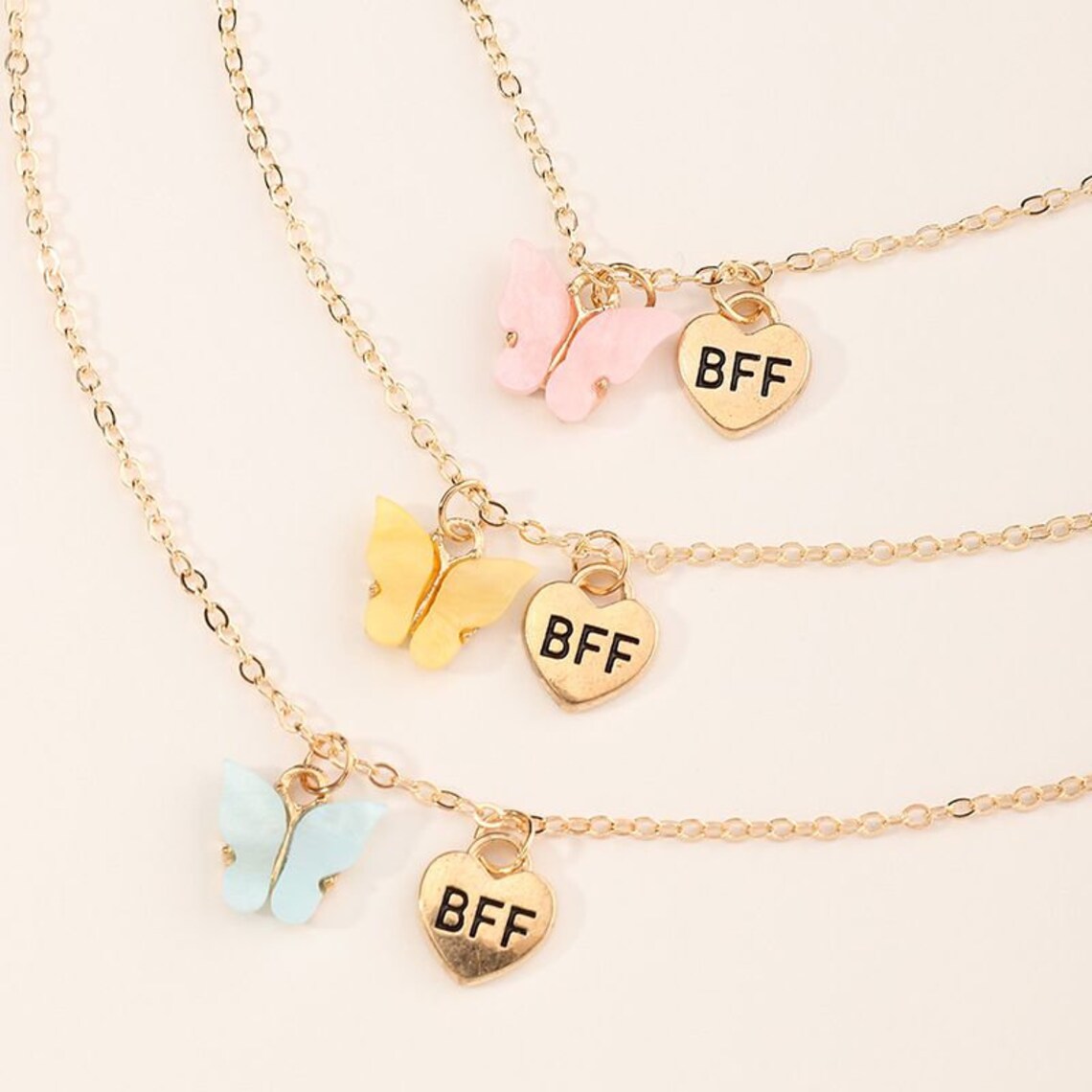 Butterfly Best Friend Necklaces for Girls. Etsy