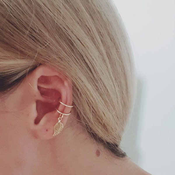 Gold Leaf Ear Cuff (No piercing needed)