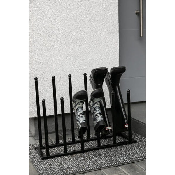 Welly Boot Rack Storage Holds 6 Pairs of Wellies & Boots Shoe Holder