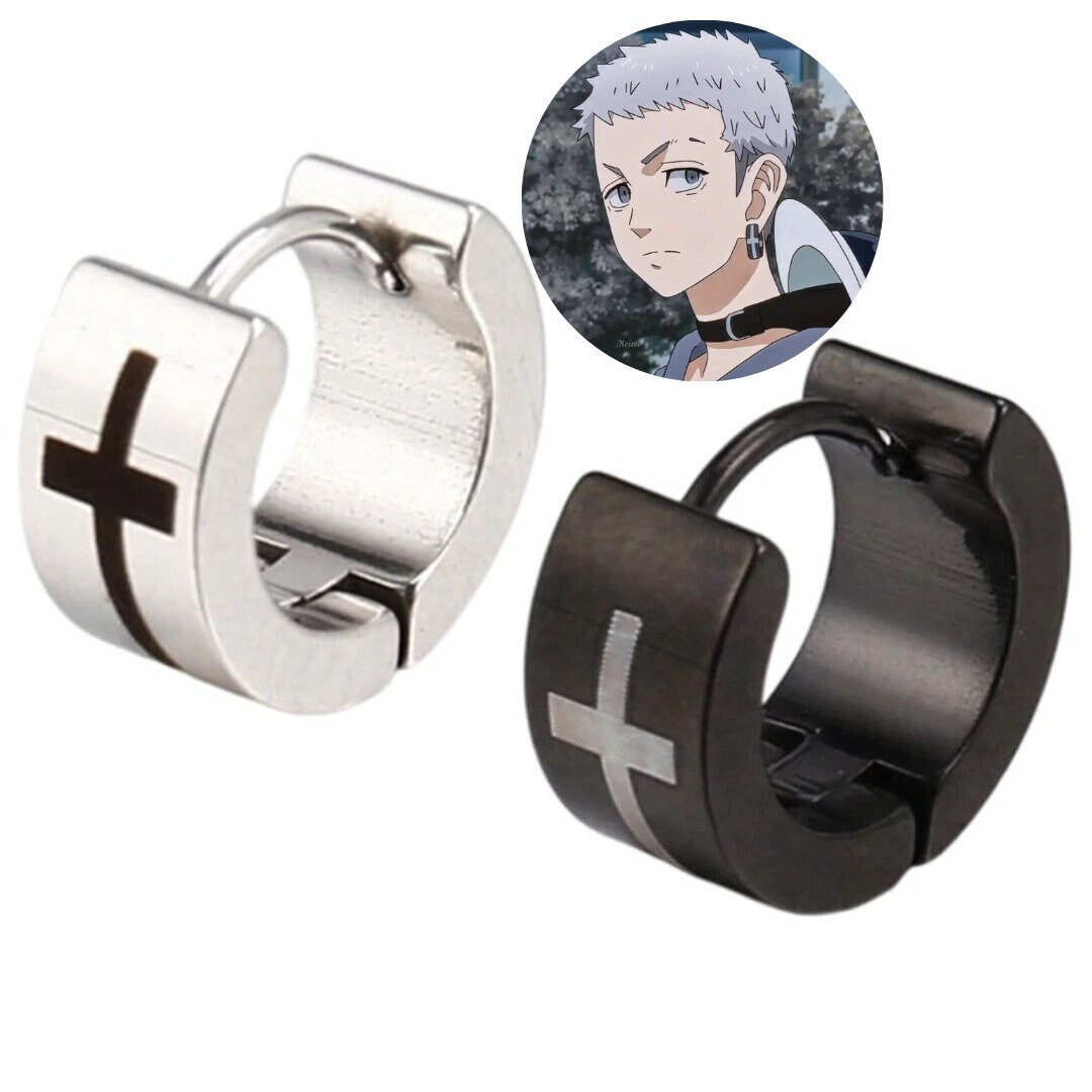 Anime Earrings Cosplay Earrings Takashi Mitsuya Earrings Etsy