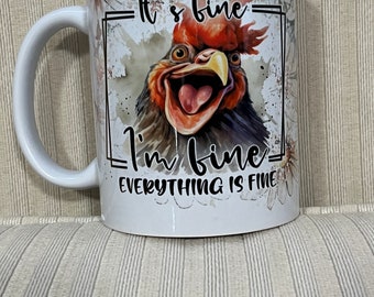 Tazza floreale con pollo sto bene