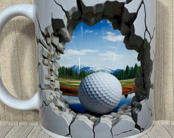 Tazza in ceramica da golf