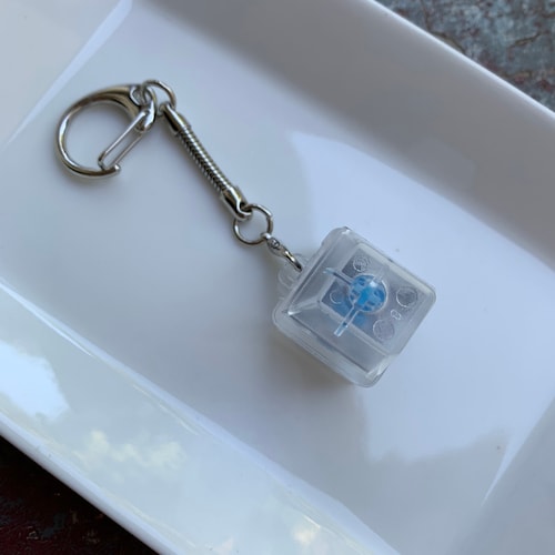 cherry mx blue keychain
