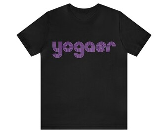 Yogaer unisex jersey T-shirt met korte mouwen