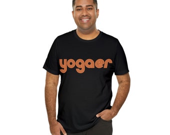 Camiseta de manga corta naranja YOGAER Unisex Jersey