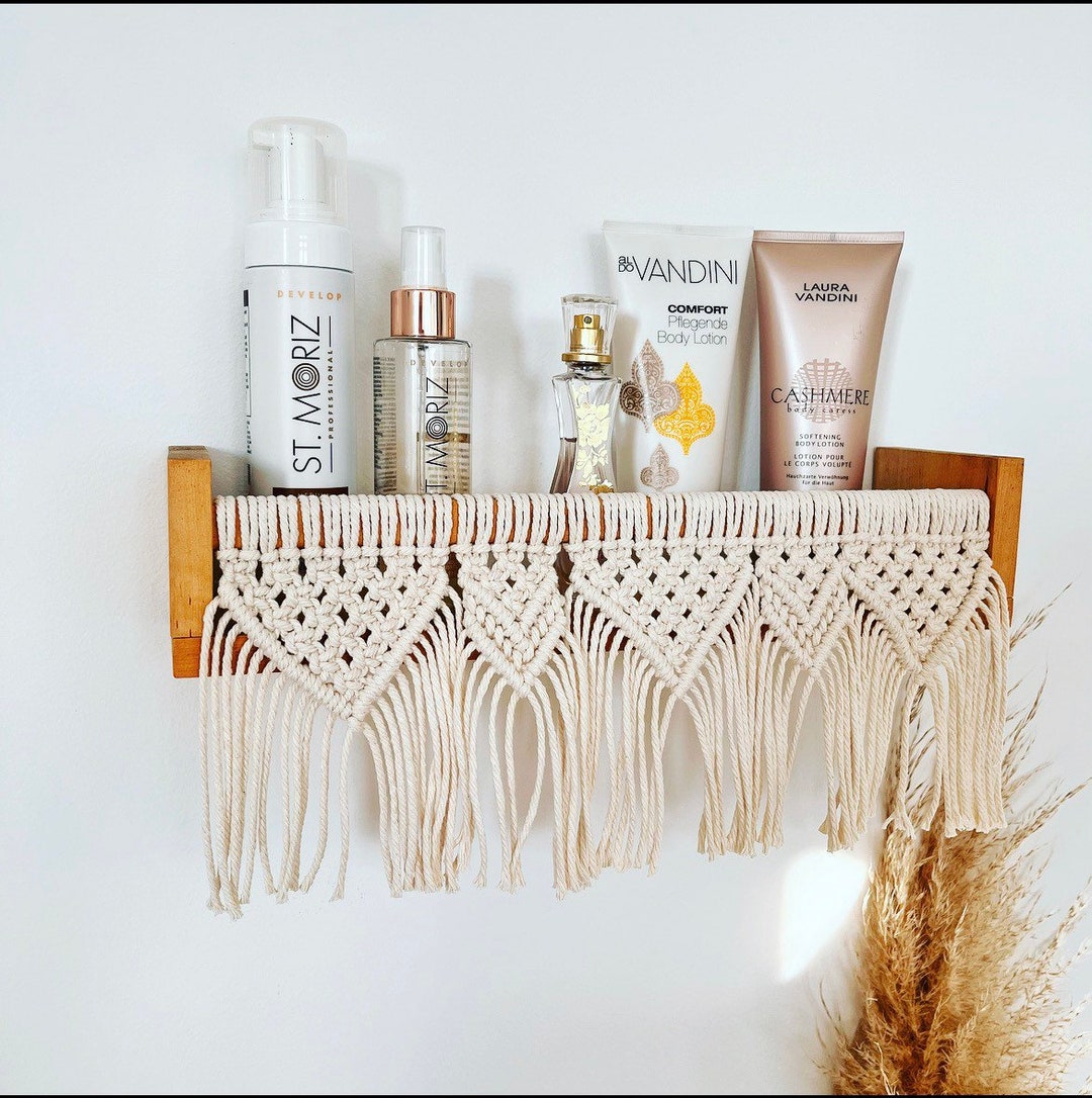 Macrame Shelf / Spice Rack / Bookcase Etsy