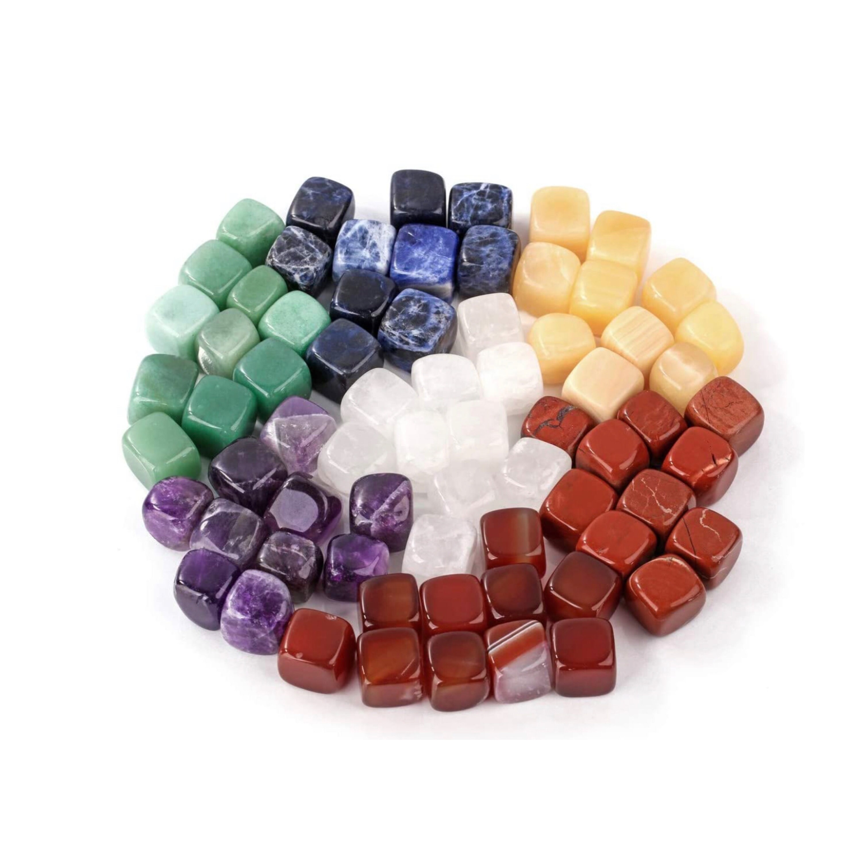 CrystalTears Healing Crystal Point Wand Bundle with Chakra Stones Healing Crystals Set CrystalTears Healing Crystal Point Wand Bundle with Chakra Stones Healing Crystals Set