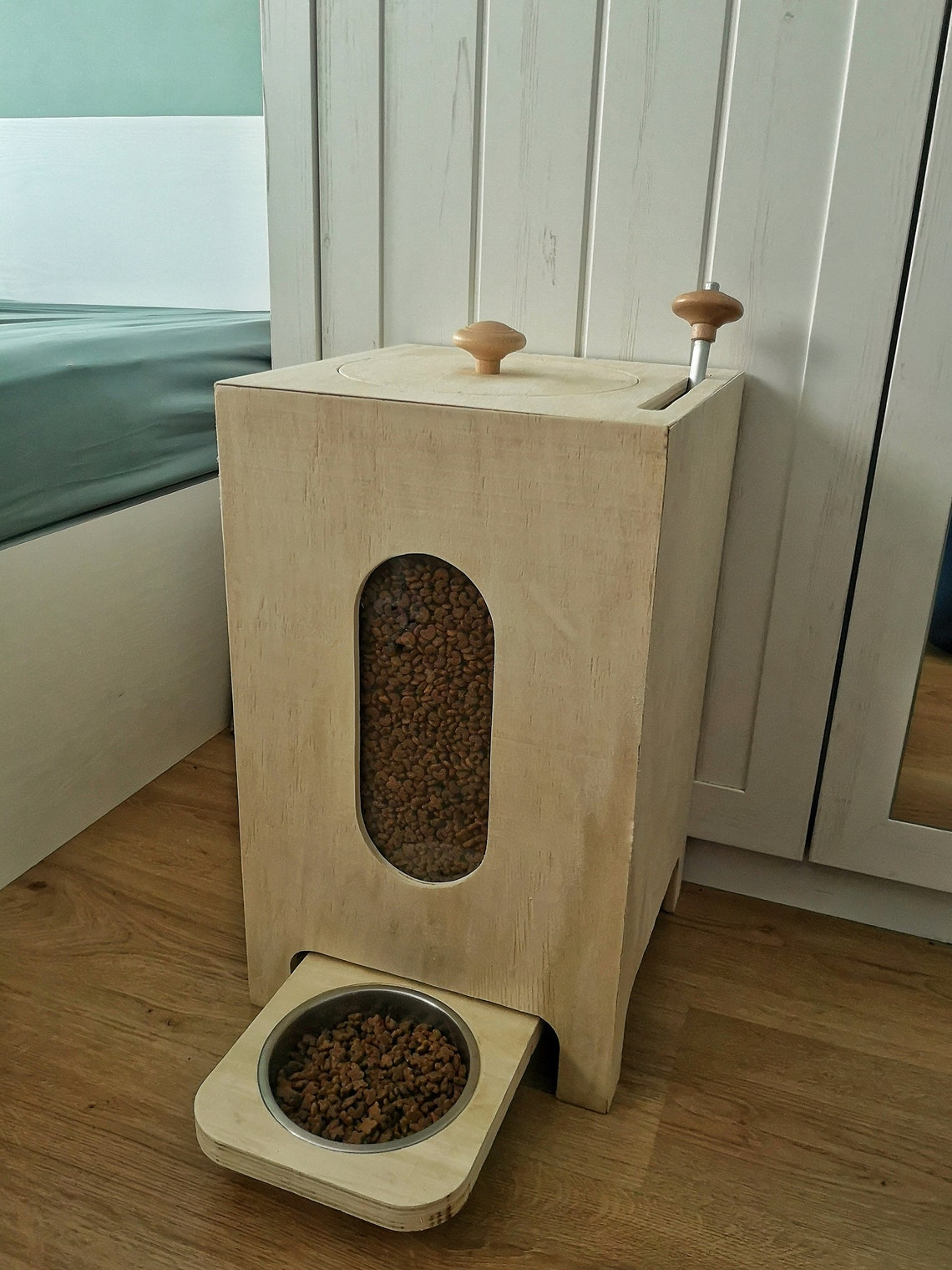 Pet Food Dispenser Dog/cat Trendy Feeder Etsy UK