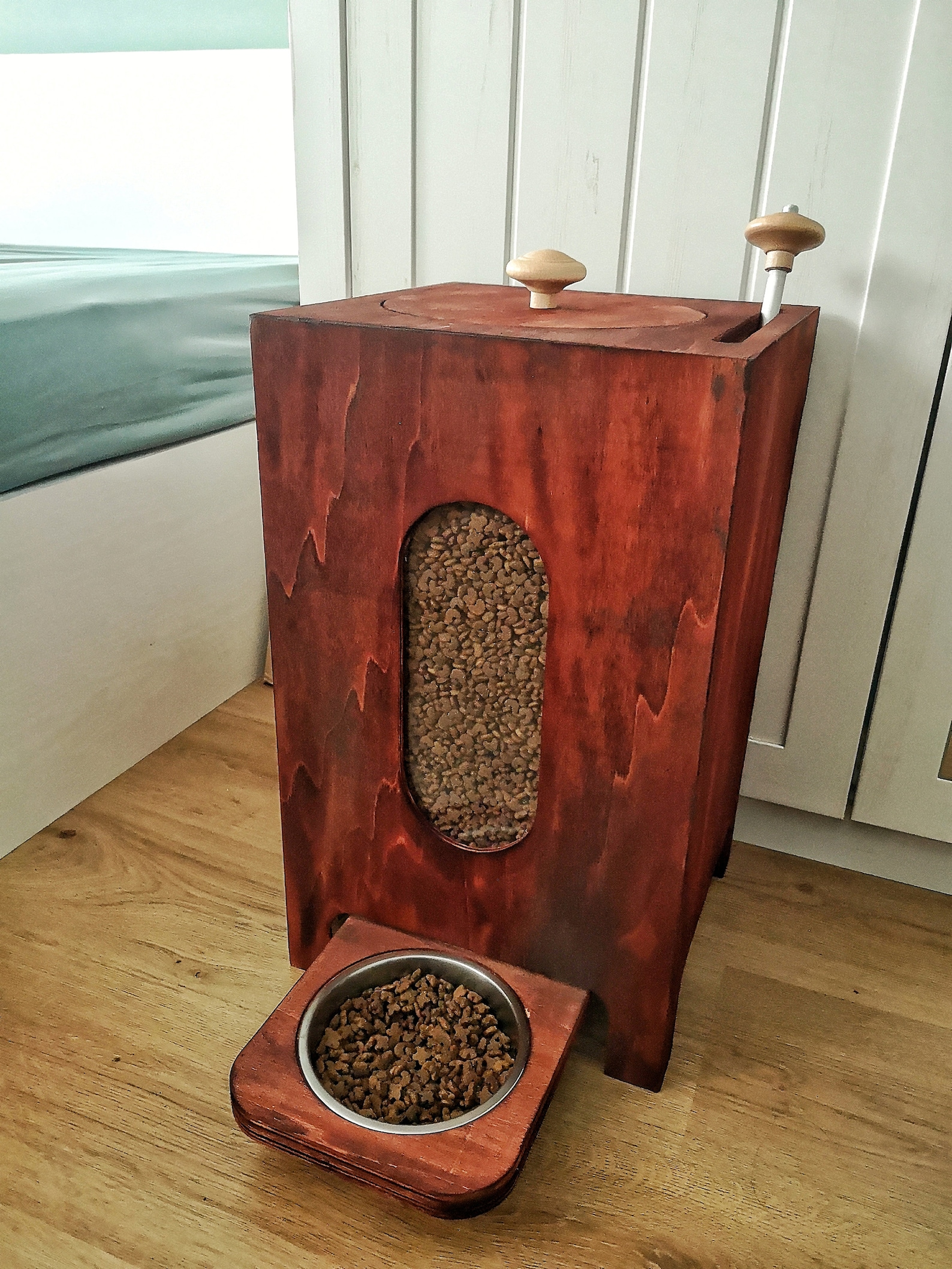pet-food-dispenser-dog-cat-trendy-feeder-etsy-uk