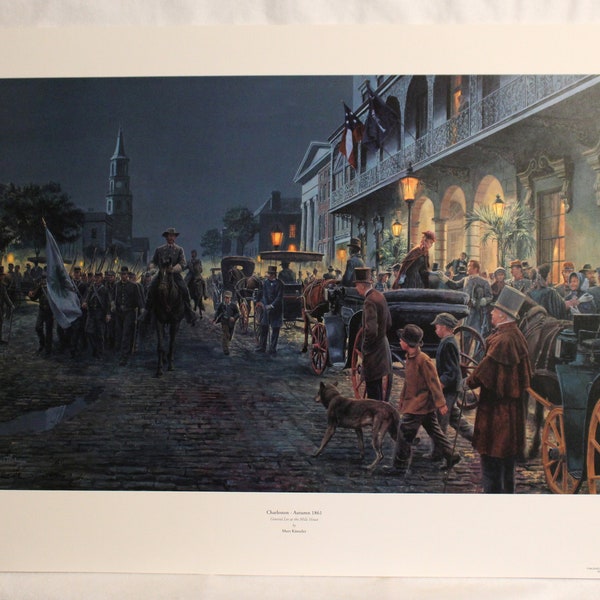 Mort Kunstler Limited Edition Civil War Print "Charleston, Autumn 1861"