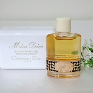 Miss Dior Dior Edt vintage with soap, miniature vintage perfume 10 ml without box