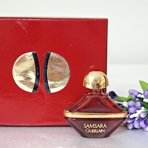 Samsara by Guerlain Vintage Extrait Perfume, Miniature 2ml with Box