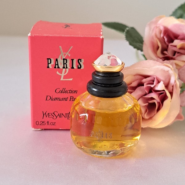 PARIS  Yves Saint Laurent ,Collection Diamant Parfum, profumo vintage, miniatura Edp 7,5 ml con scatola