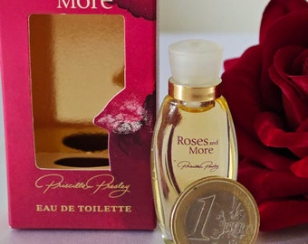 Priscilla Presley Roses and More Edt, Vintage Perfume 1984, Miniature 5ml  with Box