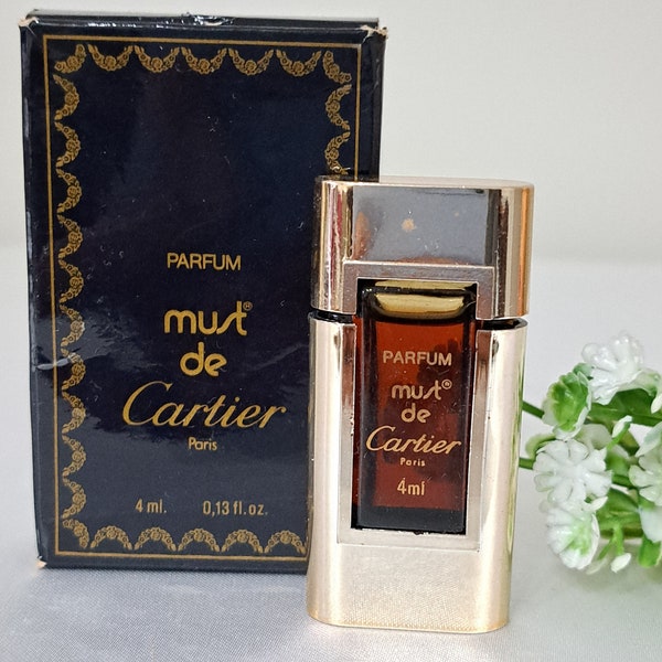 Must de Cartier profumo vintage 1995, miniatura 4 ml con scatola