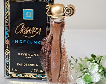 Givenchy Organza Indecence EDP, parfum vintage miniature 5 ml avec boîte