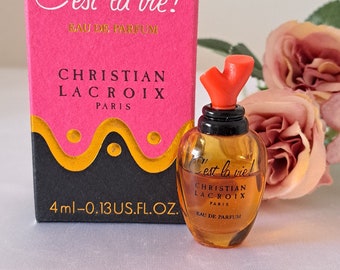 C'est la vie! by Christian Lacroix EDP vintage perfume, miniature 4 ml with box