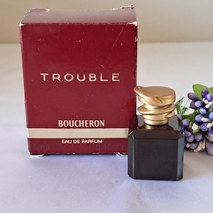 Trouble Boucheron Edp vintage women's perfume, miniature 5 ml with box.