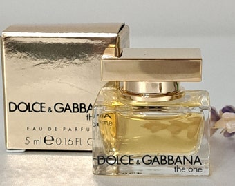 The One de Dolce&Gabbana Edt Parfum vintage femme, miniature 5 ml avec boîte