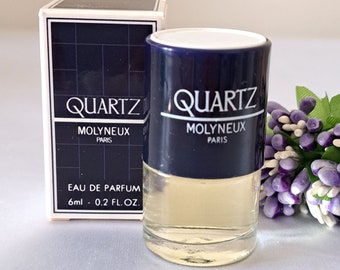 Quartz by Molyneaux, vintage women's perfume, miniature EDP 6 ml with box