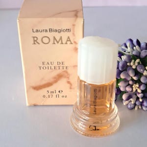Roma by Laura Biagiotti Donna Edt vintage perfume, miniature 5 ml with box