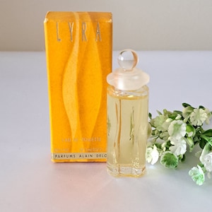 Alain Delon Lyra Edt vintage perfume, miniature 5 ml with box