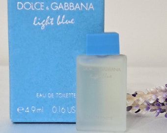 Dolce&Gabbana Light Blue Edt Women's vintage perfume, miniature 5 ml with box