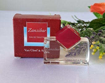 Zanzibar by Van Cleef&Arpels vintage men's perfume, miniature 5 ml with box
