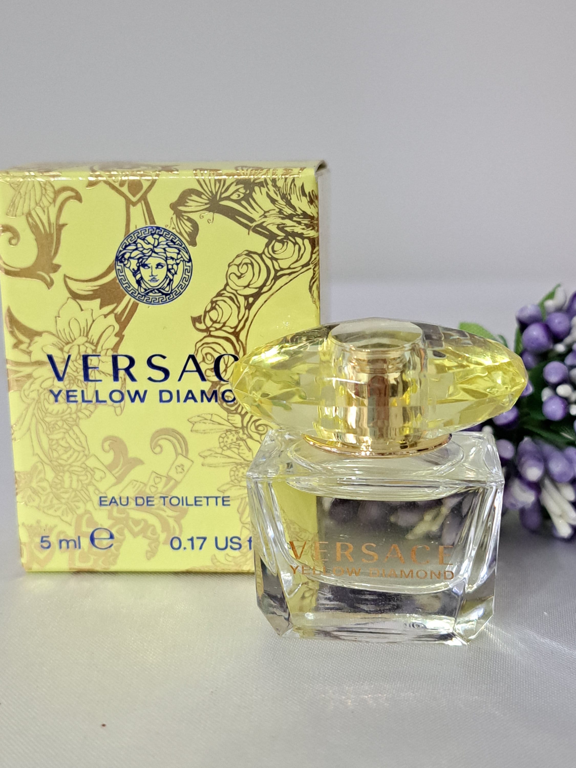 Versace Yellow Diamond Women Edt Miniature Perfume Ml With Box