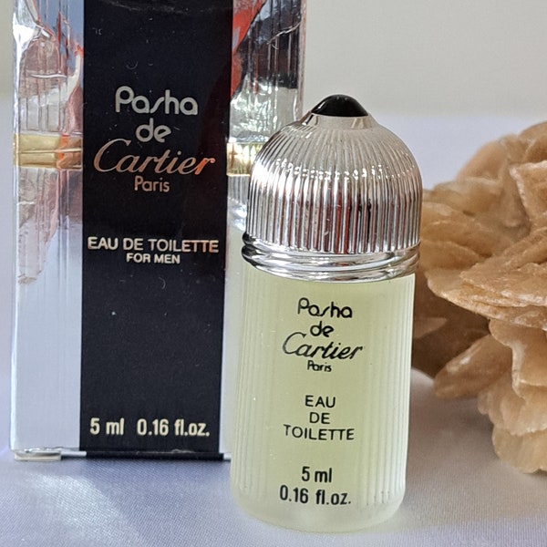 Pasha de Cartier Uomo Edt  profumo vintage , miniatura 5 ml con scatola