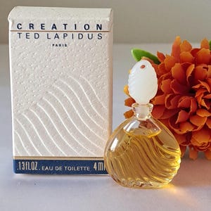 Creation by Ted Lapidus Edt vintage perfume, miniature 4 ml with box