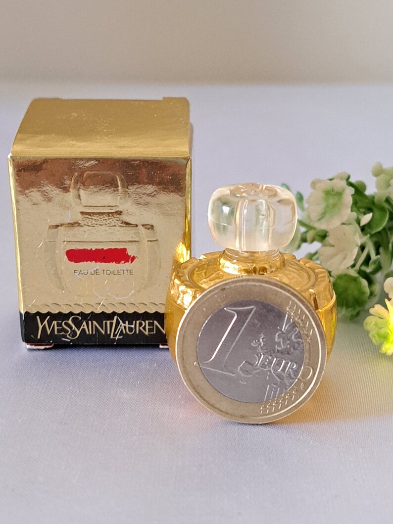 Yvresse Champagne YSL Edt vintage perfume, miniature 4 ml with box image 2