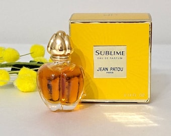 Sublime by Jean Patou Edp vintage women's perfume, miniature Edt 4 ml with box