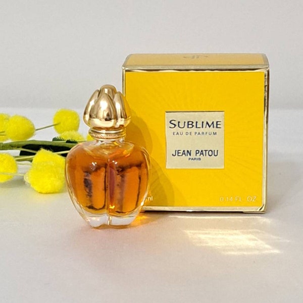 Sublime von Jean Patou Edp Vintage-Damenparfüm, Miniatur-Edt 4 ml mit Box