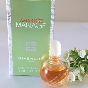 Givenchy Amarige Mariage Edp, miniature vintage perfume 4 ml with box