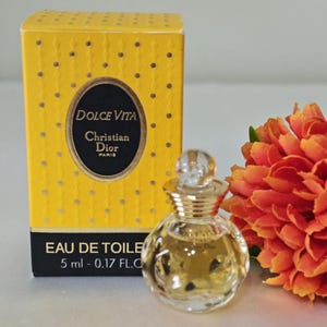 Dolce Vita Dior Edt vintage 1985, miniature perfume 5 ml with box