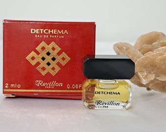 Detchema Revillon EDP vintage perfume 1984, miniature 2 ml with box