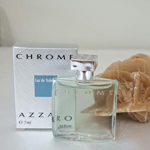 Chrome by Loris Azzaro Uomo Edt vintage, miniature 7 ml with box