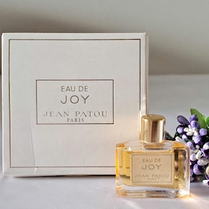 Eau de Joy by Jean Patou Edt vintage women's perfume, miniature Edt 3.5 ml with box