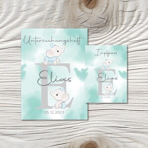 U Heft und Impfpass Hülle - Personalisierte Babygeschenke - Geschenkideen zur Geburt - Impfpass Hülle - U Heft Hülle - für Kinder