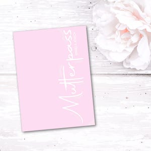 Mutterpasshülle - Geschenke für werdende Mama - Geschenk zur Schwangerschaft - personalisierte Geschenke für Mama - Mutterpass Hülle