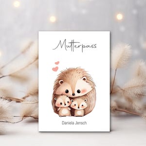 Mutterpasshülle - Geschenke für werdende Mama - Geschenk zur Schwangerschaft - personalisierte Geschenke für Mama - Mutterpass Hülle