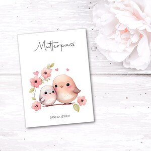 Mutterpasshülle - Geschenke für werdende Mama - Geschenk zur Schwangerschaft - personalisierte Geschenke für Mama - Mutterpass Hülle