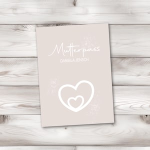 Mutterpasshülle - Geschenke für werdende Mama - Geschenk zur Schwangerschaft - personalisierte Geschenke für Mama - Mutterpass Hülle