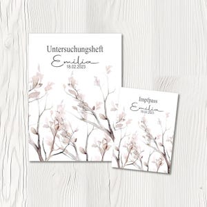 U Heft und Impfpass Hülle - Personalisierte Babygeschenke - Geschenkideen zur Geburt - Impfpass Hülle - U Heft Hülle - für Kinder